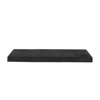 Eetkamertafel Tafelblad Rechthoek - Zwart - Mangohout - 120 cm Straight 18063882