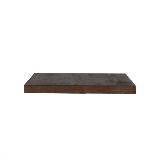 Eetkamertafel Tafelblad Vierkant - Espresso - Mangohout - 70 cm Straight 180122531