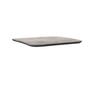 Eetkamertafel Tafelblad Vierkant - Zwart - Mangohout - 70 cm Sloppy 180123668