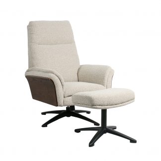 Fauteuil Zenza - Naturel - Boucle - Incl. Hocker 180122764