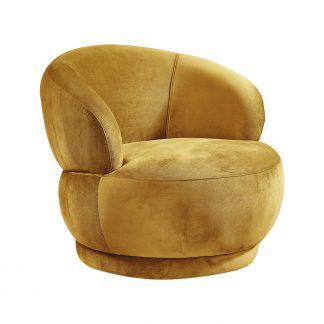 Fauteuil Lobby - Oker - Velvet - 1-Zits 180122722