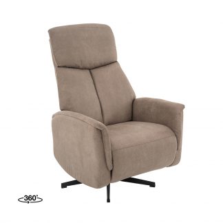 Fauteuil Aarhus - Taupe - Kunstleder - 2-Motorig 180122746