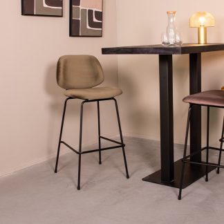 Barkruk Bello - Hunter - Fluweel - Hoog 180122774
