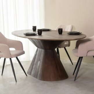 Eetkamertafel Jagger - Espresso - Mangohout - 200 cm - Ovaal 180122830