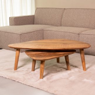 Salontafel Gregg - Naturel - Mangohout - 110 cm 180122691