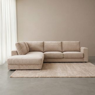 Hoekbank Valero - Naturel Tresor - Chenille - Hoekbank Links 180154462