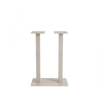 Bartafel Tafelpoot Dubbel - Taupe - Metaal - Dubbel - 108 cm 180122432