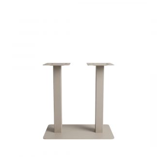 Bartafel Tafelpoot Dubbel - Taupe - Metaal - Dubbel - 92 cm 180122429
